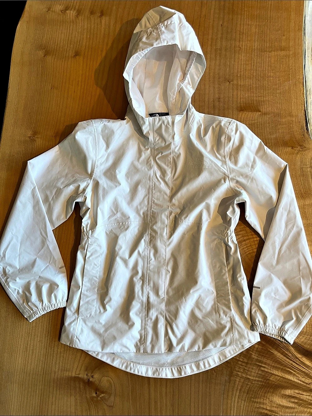 The North Face Girls' Hooded Rain Jacket White Size 10